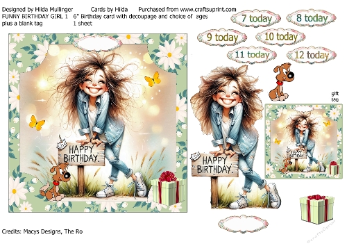 FUNNY BIRTHDAY GIRL 1