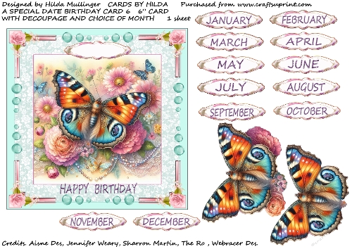 A special date birthday card  6