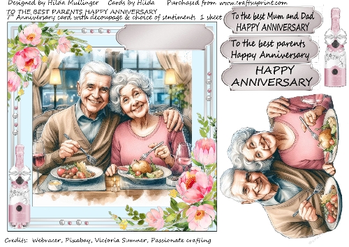 TO THE BEST PARENTS HAPPY ANNIVERSARY