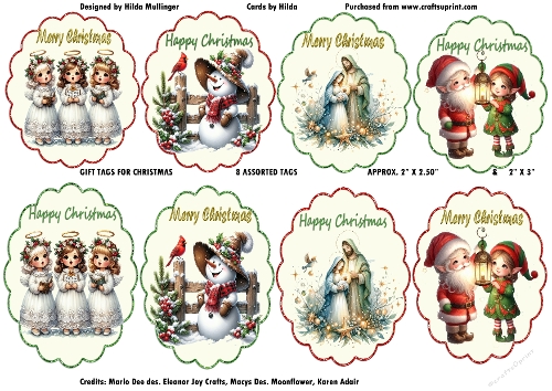 GIFT TAGS FOR CHRISTMAS 1