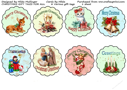 CHRISTMAS GIFT TAGS FOR ALL