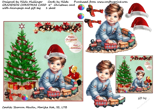 GRANDSON CHRISTMAS CARD