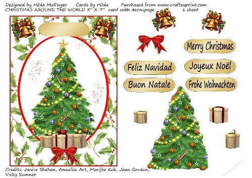 CHRISTMAS AROUND THE WORLD 5 x 7