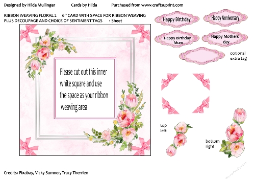 RIBBON WEAVING FLORAL 2 1