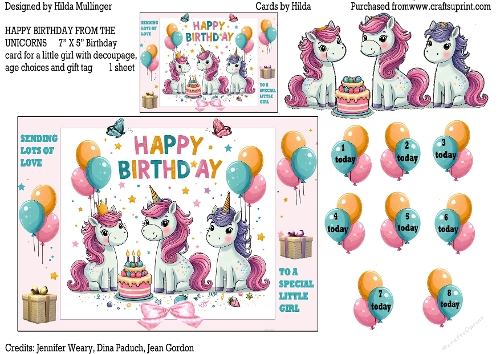 HAPPY BIRTHDAY FROM THE UNICORNS