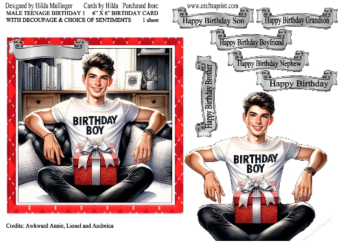 MALE TEENAGE BIRTHDAY 1