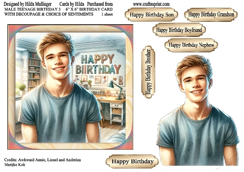 MALE TEENAGE BIRTHDAY 3