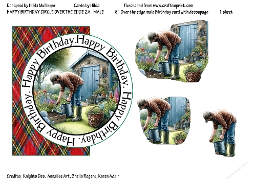 HAPPY BIRTHDAY CIRCLE OVER THE EDGE 2A  MALE 