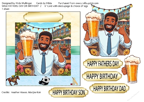 MALE FATHERS DAY OR  BIRTHDAY CARD 2