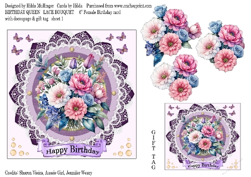 BIRTHDAY QUEEN LACE BOUQUET