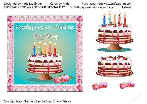 ESPECIALLY FOR YOU ON YOUR SPECIAL DAY