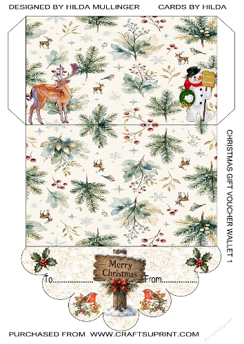 CHRISTMAS GIFT VOUCHER WALLET 1