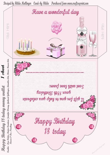 HAPPY BIRTHDAY 18 TODAY MONEY WALLET