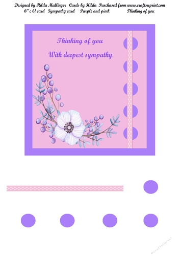 Thinking of you Purple and pink