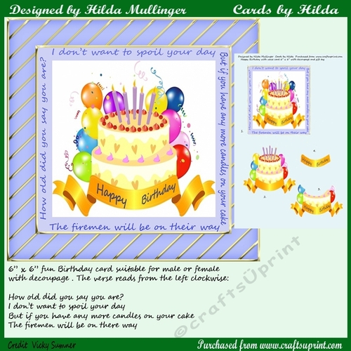 Happy Birthday with verse