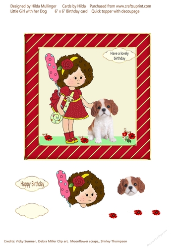 Little Girl and her Dog