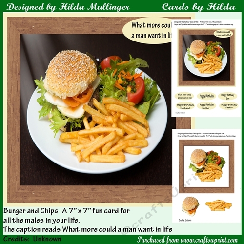 Burger and Chips