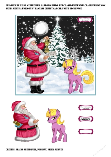 Santa meets a Unicorn