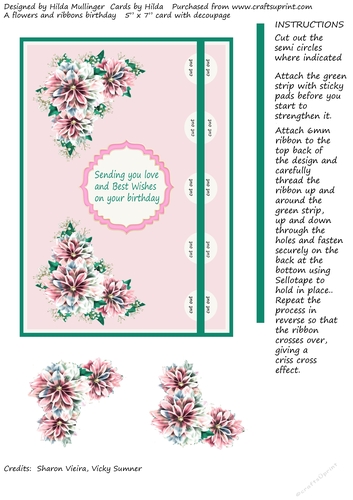 A FLOWERS AND RIBBON BIRTHDAY