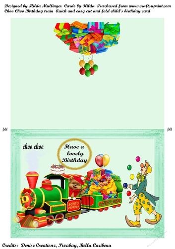 CHOO CHOO BIRTHDAY TRAIN