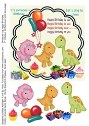 DINOSAURS SING HAPPY BIRTHDAY