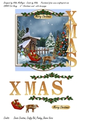 XMAS CUT AWAY CARD
