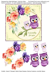 OWLS ON A BRANCH