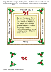 MERRY CHRISTMAS WEAVING