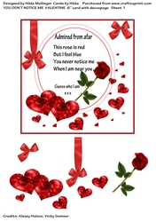 YOU DONT NOTICE ME   VALENTINE
