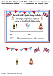 Queens Jubilee Party Invitiation