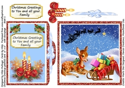 CHRISTMAS GREETINGS GATEFOLD CARD