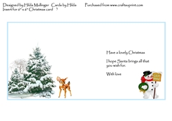 Insert for 6 x 6 Christmas card 3