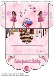 BIRTHDAY FEMALE MONEY ENVELOPE