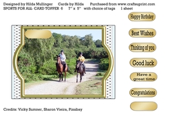 SPORTS FOR ALL TOPPER CARD 6