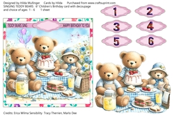 SINGING TEDDY BEARS