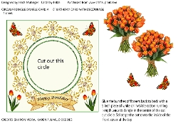 CIRCULAR  DINGLE DANGLE CARD A