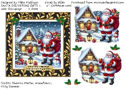 SANTA DELIVERING GIFTS 1