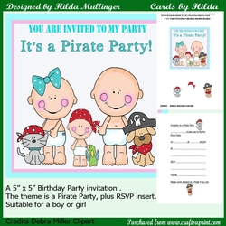 Party Invitation and RSVP Insert