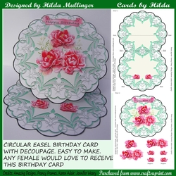 CIRCULAR EASEL CARD