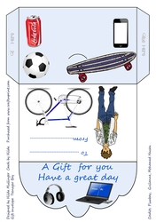 Gift Envelope Teenager Boy