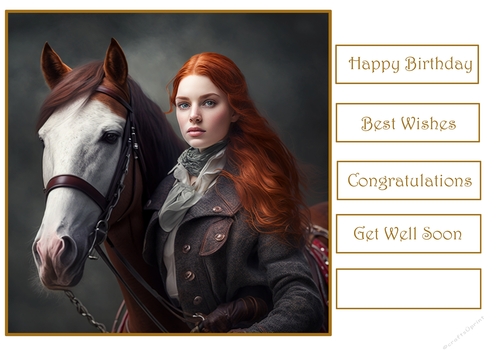 Girl with a horse