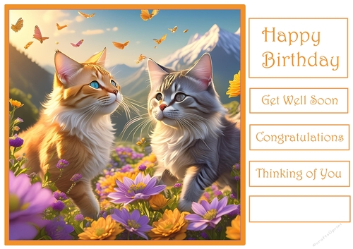 Cats Playing