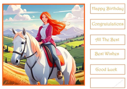 Girl on her horse