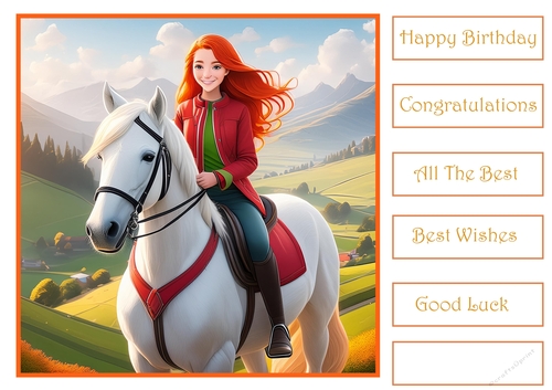 Girl on her horse