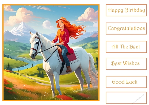 Girl on her horse