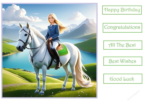 Girl on her horse