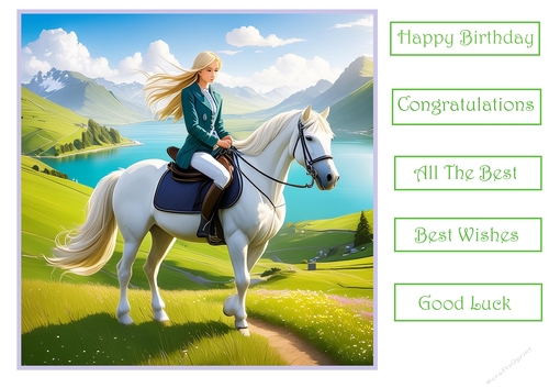 Girl on her horse