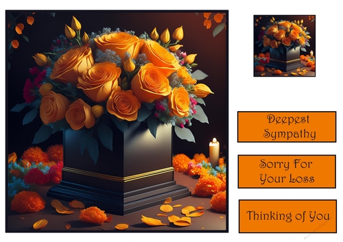 Flowers Sympathy card