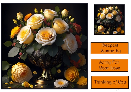 Flowers Sympathy card