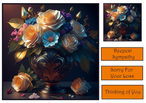 Flowers Sympathy card